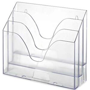 Organizador escritório triplo cristal - Waleu